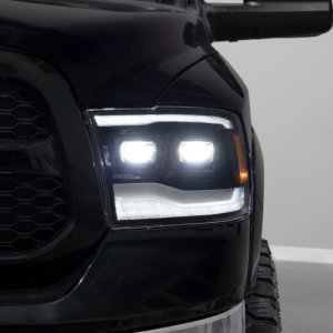 Ram 3500 Headlights - Front - FORM Lighting - Sequential LED Projector - Black - `09-`18